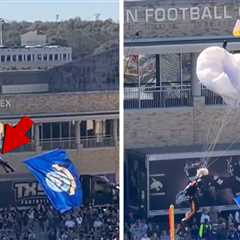 Parachutist Catches on Field Goal Net, Crashes to Ground Before Armed Forces Bowl