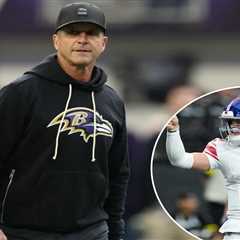 John Harbaugh immediately talking playoffs, love of Jaxson Dart after inking Giants deal