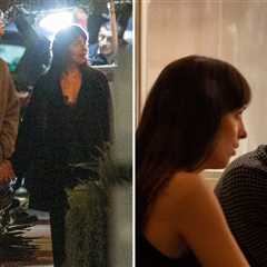 Dakota Johnson and Role Model Leave Dinner Date Holding Hands