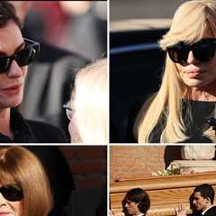 Celebs Flock to Rome for Fashion Designer Valentino Garavani's Funeral