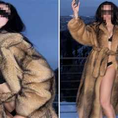 Faux Fur Hotties -- Guess The Lingerie Star In The Snow!