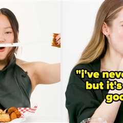 Bridgerton Stars Yerin Ha And Hannah Dodd Hilariously Try American Fast Food For The First Time