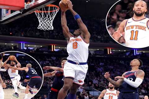 Knicks roll past Clippers late to snap four-game losing streak
