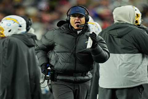 Chargers’ Jim Harbaugh-Justin Herbert combination left empty handed yet again in playoffs