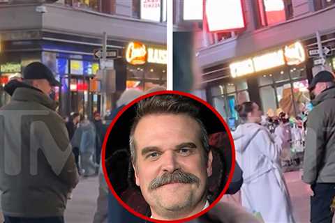 David Harbour Smiling in NYC With Female Friend After Difficult Few Months