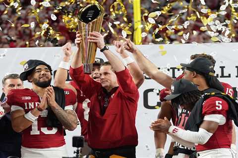 Curt Cignetti only has one thing on his mind to celebrate Indiana’s national title