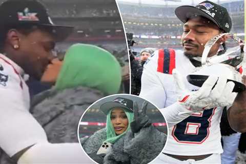 Stefon Diggs kisses Cardi B to celebrate Patriots’ Super Bowl 2026 berth: ‘Were calling me washed’