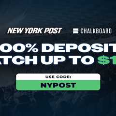 Chalkboard promo code NYPOST: Get a 100% deposit match up to $100 + free pick for Super Bowl 2026