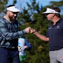 Travis Kelce, Taylor Swift’s fiance, is competing at Pebble Beach Pro-Am