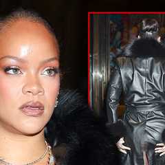 Rihanna Accidentally Flashes Butt While Walking into A$AP Rocky's Fashion Show