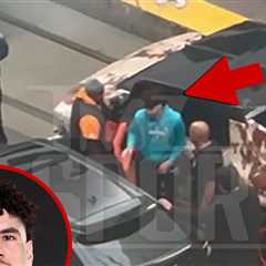 LaMelo Ball Spotted Dipping Into Lamborghini After Car Crash In Charlotte