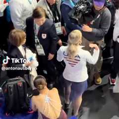 Amber Glenn shields crying figure skater from cameraman after crushing Olympic moment