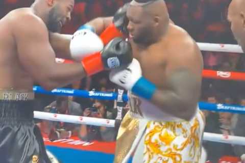 Jarrell Miller’s toupee gets knocked off during fight in hilarious scene — and he threw it into..