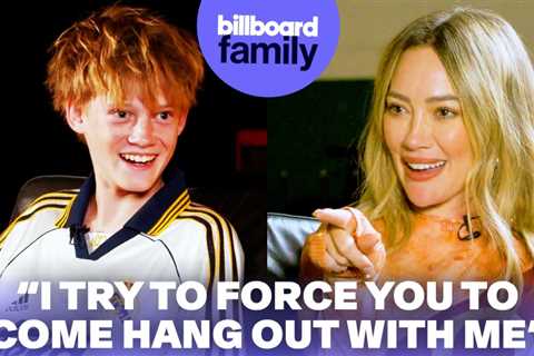 Hilary Duff Gets Interviewed By Her Son Luca | Billboard Family