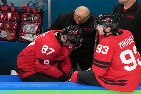 Sidney Crosby out for Canada’s semifinal against Finland in Olympics injury blow
