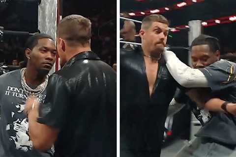 Offset Gets Physical On WWE 'RAW,' Throws Grayson Waller Over Table