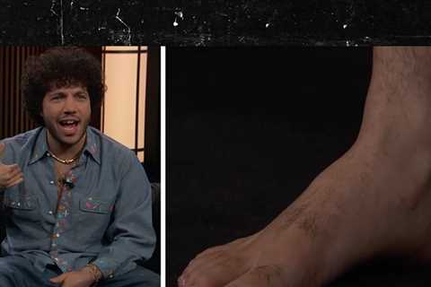 Benny Blanco Defends Viral Filthy Feet, Bares His Sole on 'Kimmel'