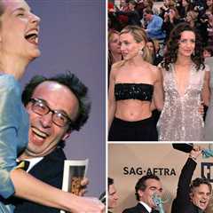 Most Iconic Actor Awards Moments From Brad Pitt, Jennifer Aniston and More