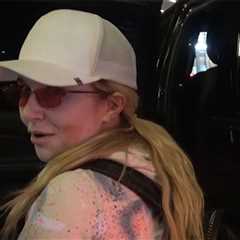 Hayden Panettiere Lands at LAX on Crutches, Leaning on Ex Brian Hickerson