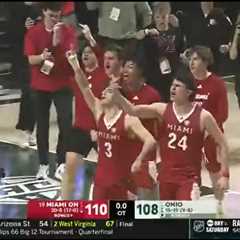 Miami (Ohio) players flip off fans as trash rains down in chaotic scene after securing undefeated..