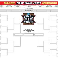 Printable blank NCAA tournament bracket template for March Madness 2026
