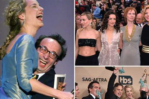 Most Iconic Actor Awards Moments From Brad Pitt, Jennifer Aniston and More