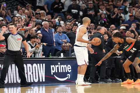 Watch: Nicolas Batum’s baseline out-of-bound blunder costs Clippers victory against Spurs