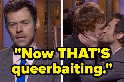 Harry Styles Addressed The Queerbating Allegations On SNL In The Funniest Way Possible