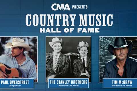 Country Music Hall of Fame Names Tim McGraw, Paul Overstreet & The Stanley Brothers as..