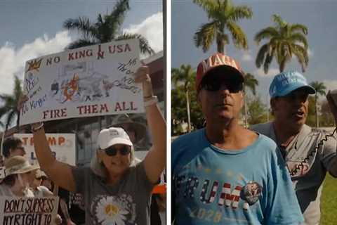 No Kings Protesters Clash with Counterprotesters in Florida, Watch