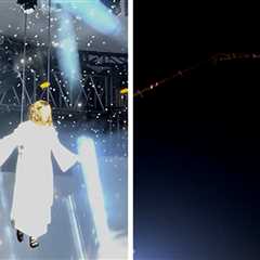 Jesus Performer Lifted Insanely High Into the Air on Easter, on Video