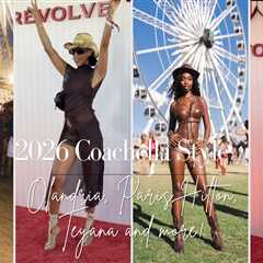 Coachella 2026 Style: Teyana Taylor in Metallic Fishnet, Karrueche in Bec & Bridge, Olandria in..