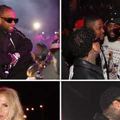 Chris Brown, Tyga, Rachel Zoe Spotted at Neon Carnival Coachella Party