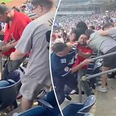 Yankee Stadium brawl only gets more wild as new footage of fan being stomped emerges