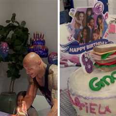 The Rock Gives Daughter KATSEYE-Themed Birthday Party With 'Gnarly' Cake!