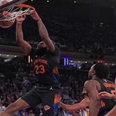 Knicks’ Mitchell Robinson makes impact on both ends as Hawks don’t employ fouling tactics