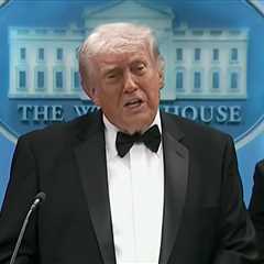 President Trump Addresses White House Correspondents' Dinner Shooting, Live Stream