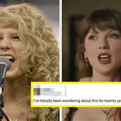 After 20 Long Years, Taylor Swift Has Finally Explained The Mystery Behind A Strange Lyrical Choice ..