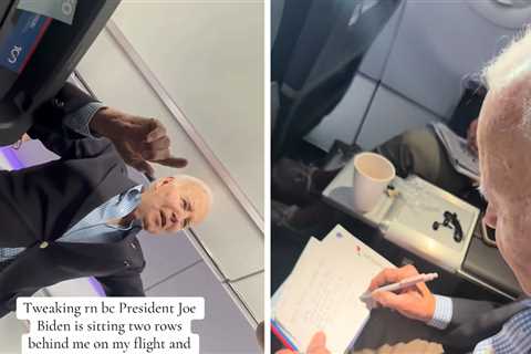 Joe Biden Mingles with Passengers on Commercial Flight, Writes Heartwarming Note