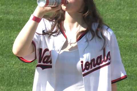 Nationals fan born on day of team’s first game takes ceremonial ‘first sip’ on 21st birthday