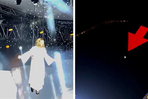Jesus Performer Lifted Insanely High Into the Air on Easter, on Video