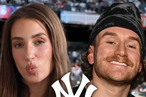 Amanda Batula & West Wilson Kiss at Yankees Game
