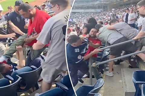 Yankee Stadium brawl only gets more wild as new footage of fan being stomped emerges