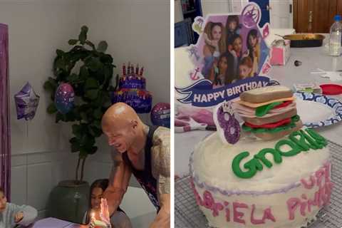 The Rock Gives Daughter KATSEYE-Themed Birthday Party With 'Gnarly' Cake!