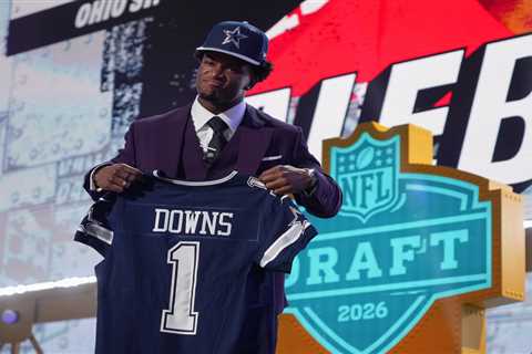Cowboys trade up in NFL draft for Ohio State safety Caleb Downs — after Giants pass