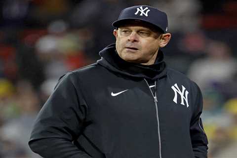 Yankees’ Aaron Boone reacts to Red Sox firing Alex Cora