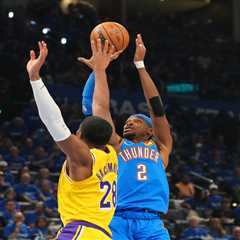 Lakers struggle offensively in Game 1 loss to Thunder