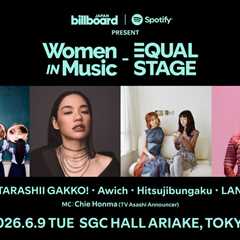 ATARASHII GAKKO!, Awich, Hitsujibungaku & LANA to Perform at Billboard Japan & Spotify’s ‘Women in..