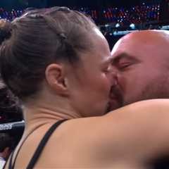 Ronda Rousey kisses husband Travis Browne after 17-second win: ‘I wanna have some more babies’