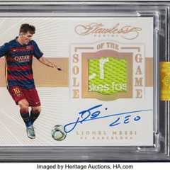 Ultra-rare signed Lionel Messi trading card sells for over $550K